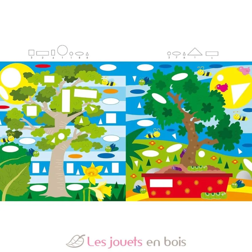 Mon atelier gommettes Les arbres - Piccolia
