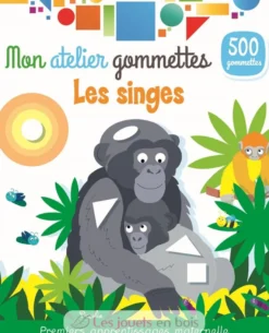 Mon atelier gommettes Les singes - Piccolia