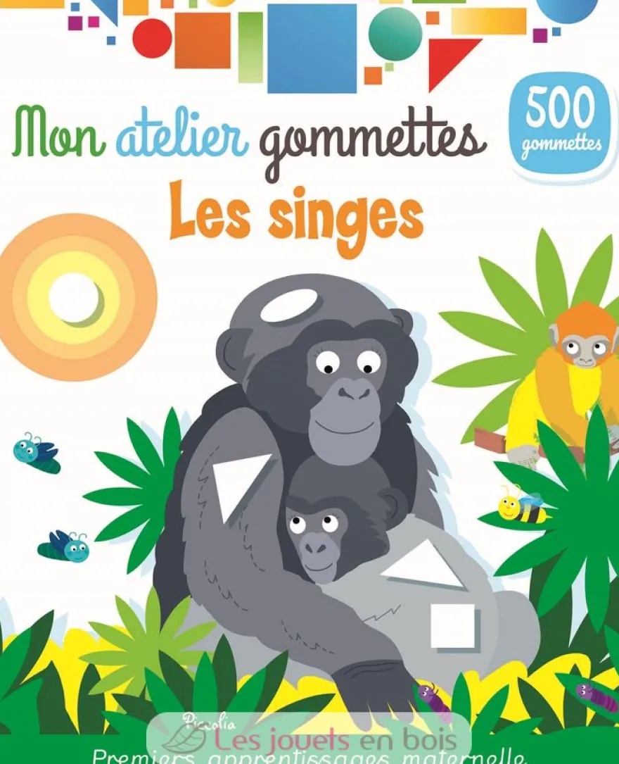 Mon atelier gommettes Les singes - Piccolia