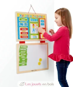 Mon calendrier journalier magnétique en anglais - Melissa & Doug
