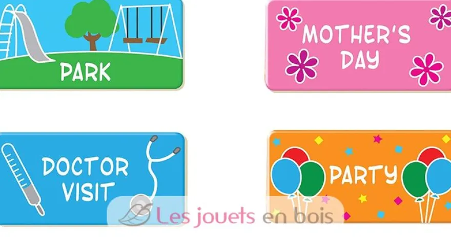 Mon calendrier journalier magnétique en anglais - Melissa & Doug