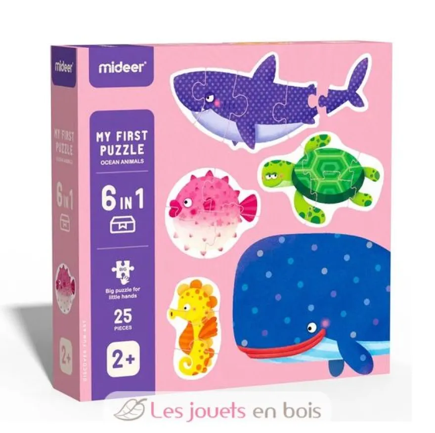 Mon 1er puzzle animaux de l'océan - Mideer