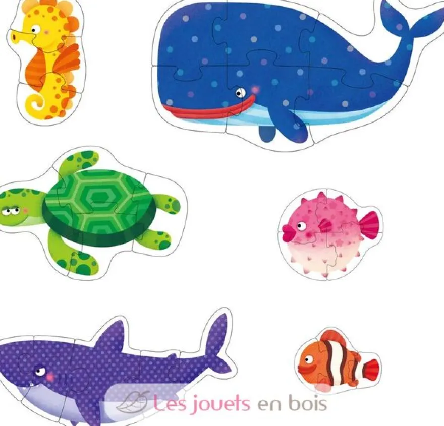 Mon 1er puzzle animaux de l'océan - Mideer