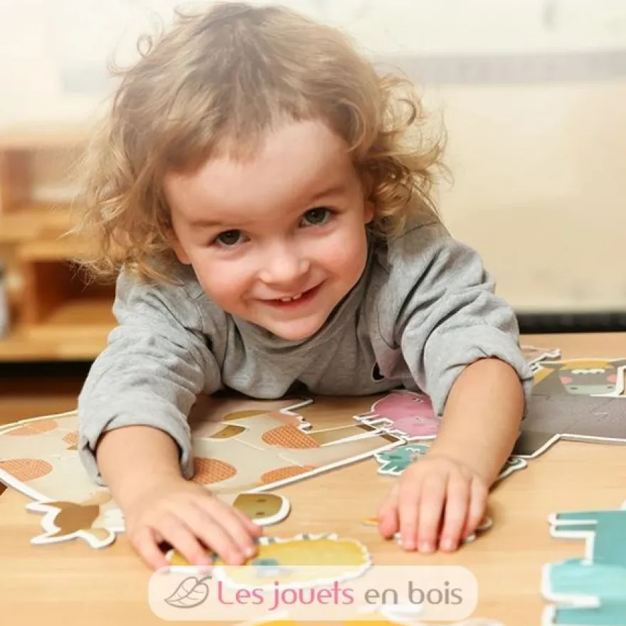 Mon 1er puzzle animaux et leurs petits - Mideer