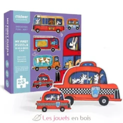 Mon 1er puzzle véhicules - Mideer