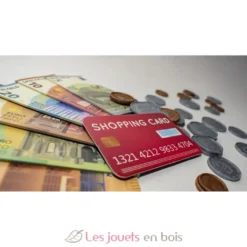 Monnaie factice en euros pour jouer - Plastique, papier, carton - Tanner