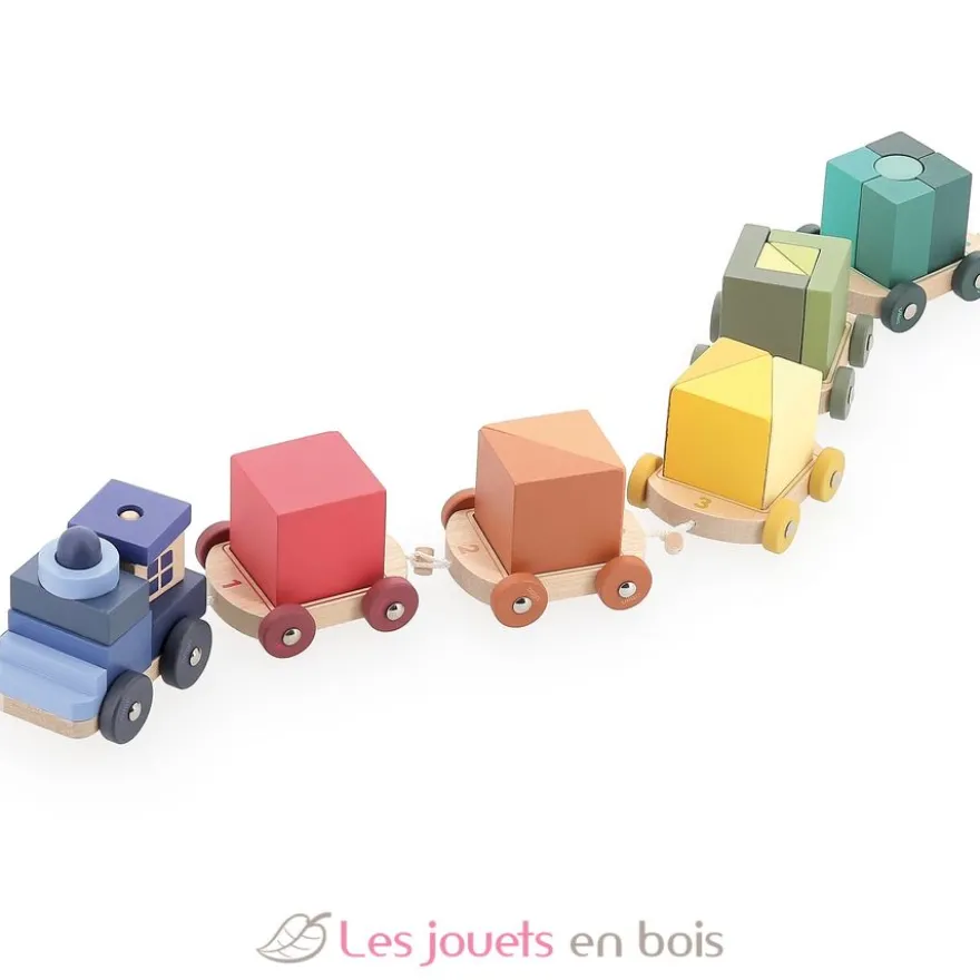 Mon petit train d'éveil multicolore en bois - Vilac