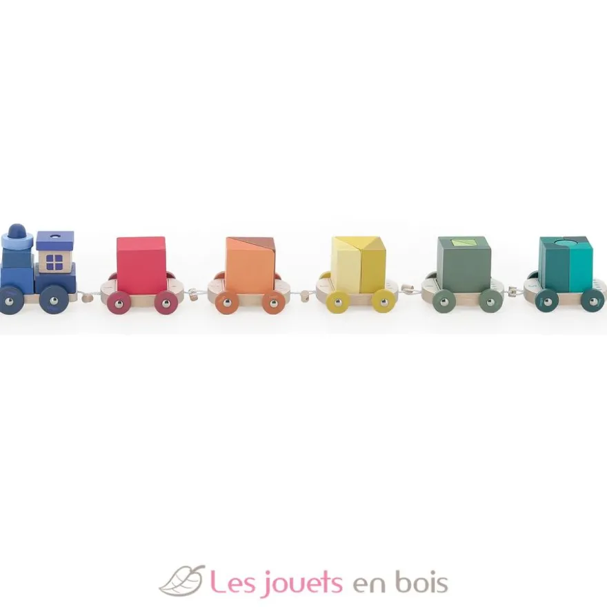 Mon petit train d'éveil multicolore en bois - Vilac
