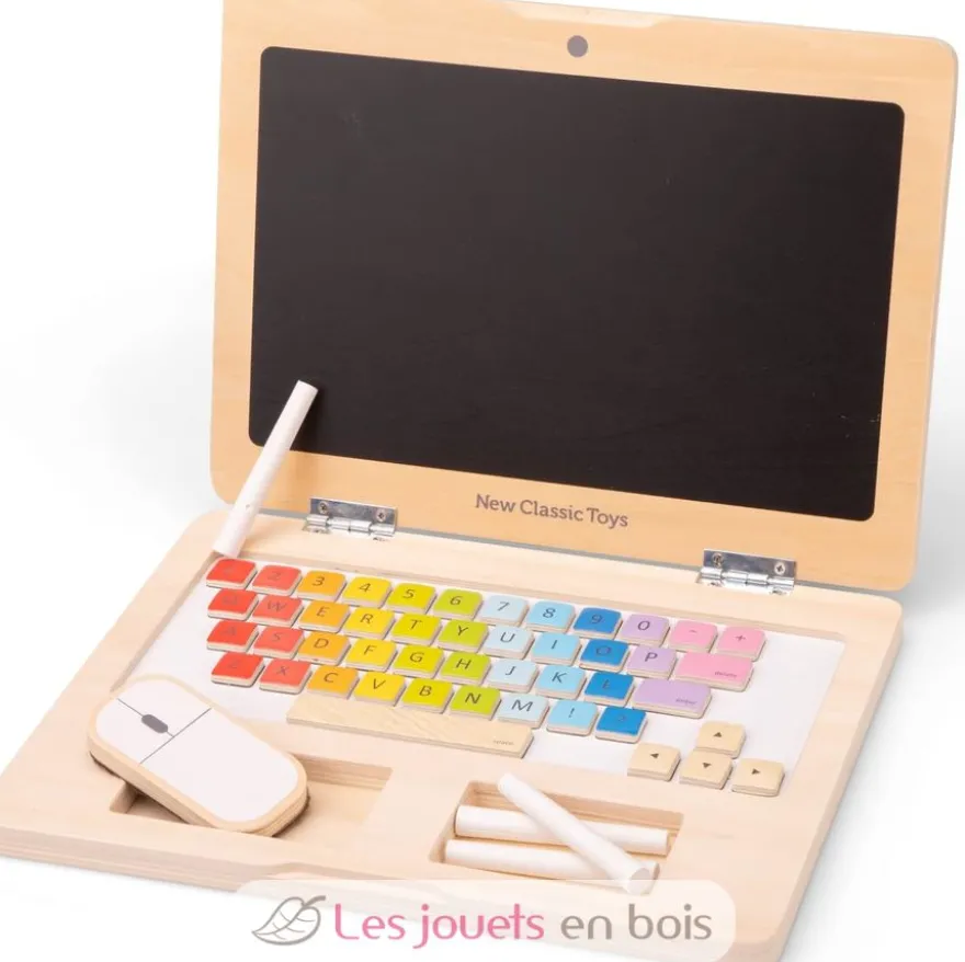 Mon premier ordinateur portable en bois - New Classic Toys