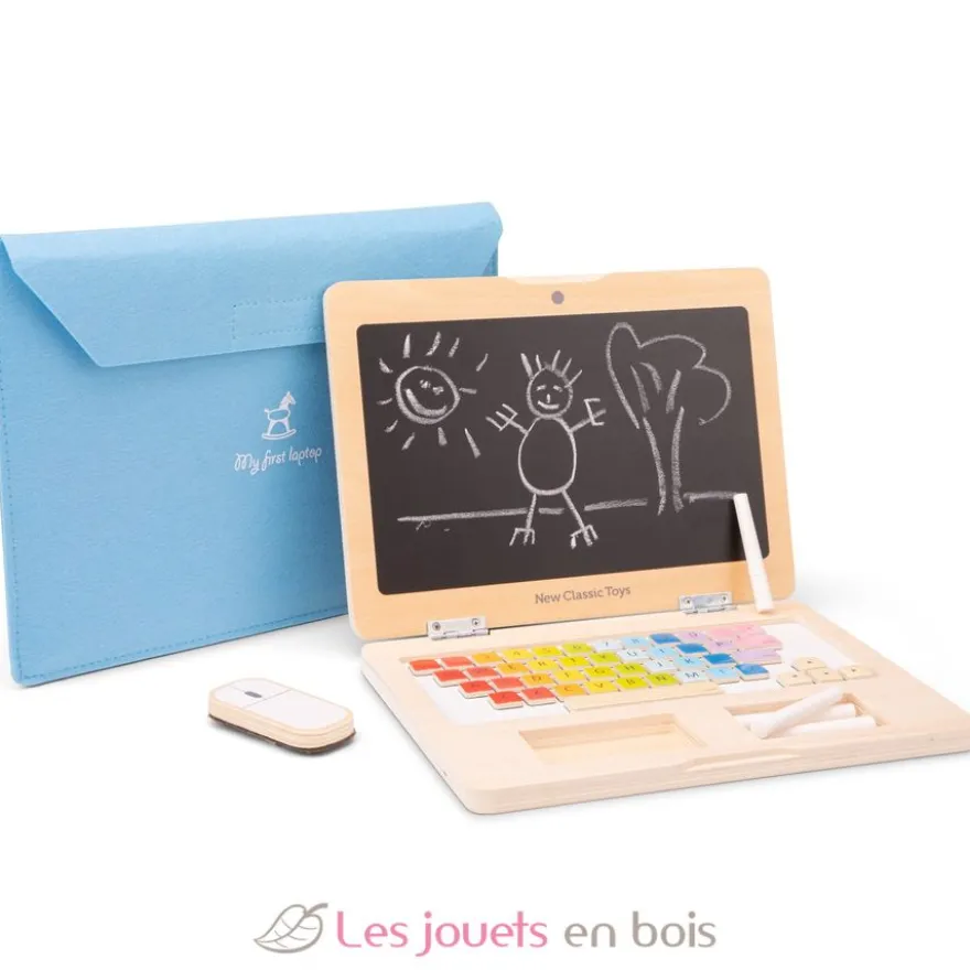 Mon premier ordinateur portable en bois - New Classic Toys