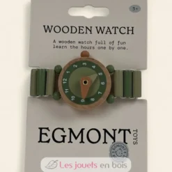 Montre en bois Raph verte - Egmont Toys