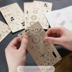 Moto volante de Hagrid - Puzzle 3D mécanique en bois - Ugears