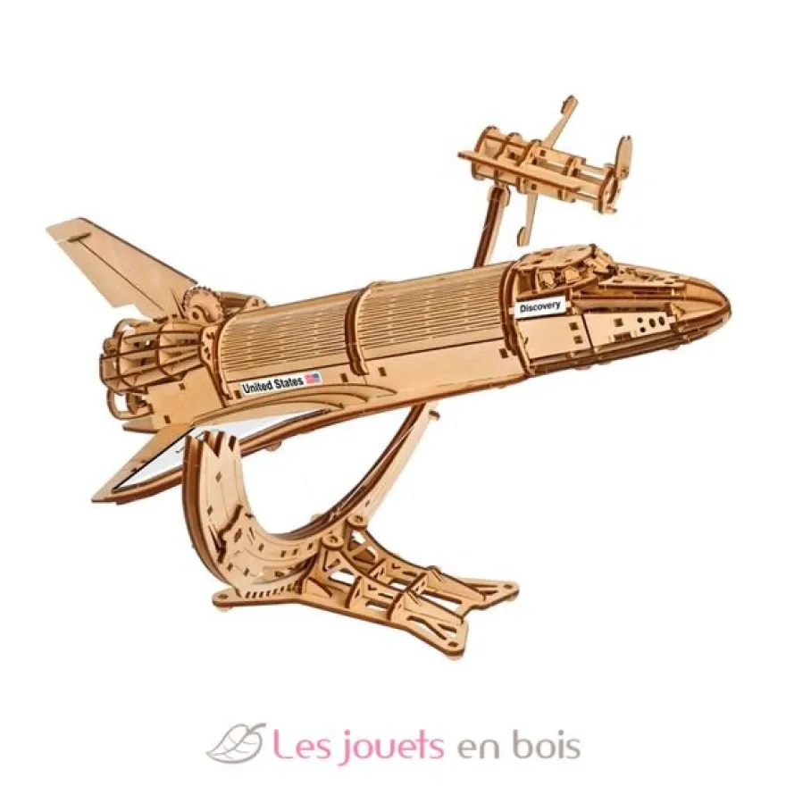 Navette spatiale Discovery NASA - Puzzle 3D mécanique en bois - Ugears