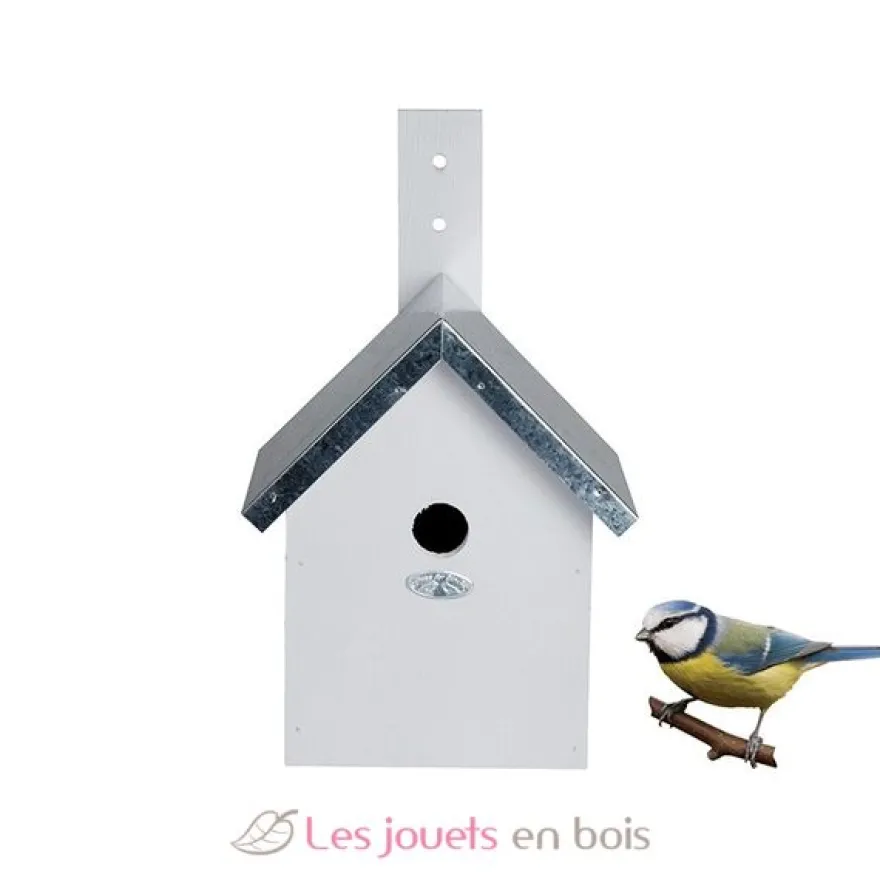 Nichoir mésange bleue - blanc - Esschert Design