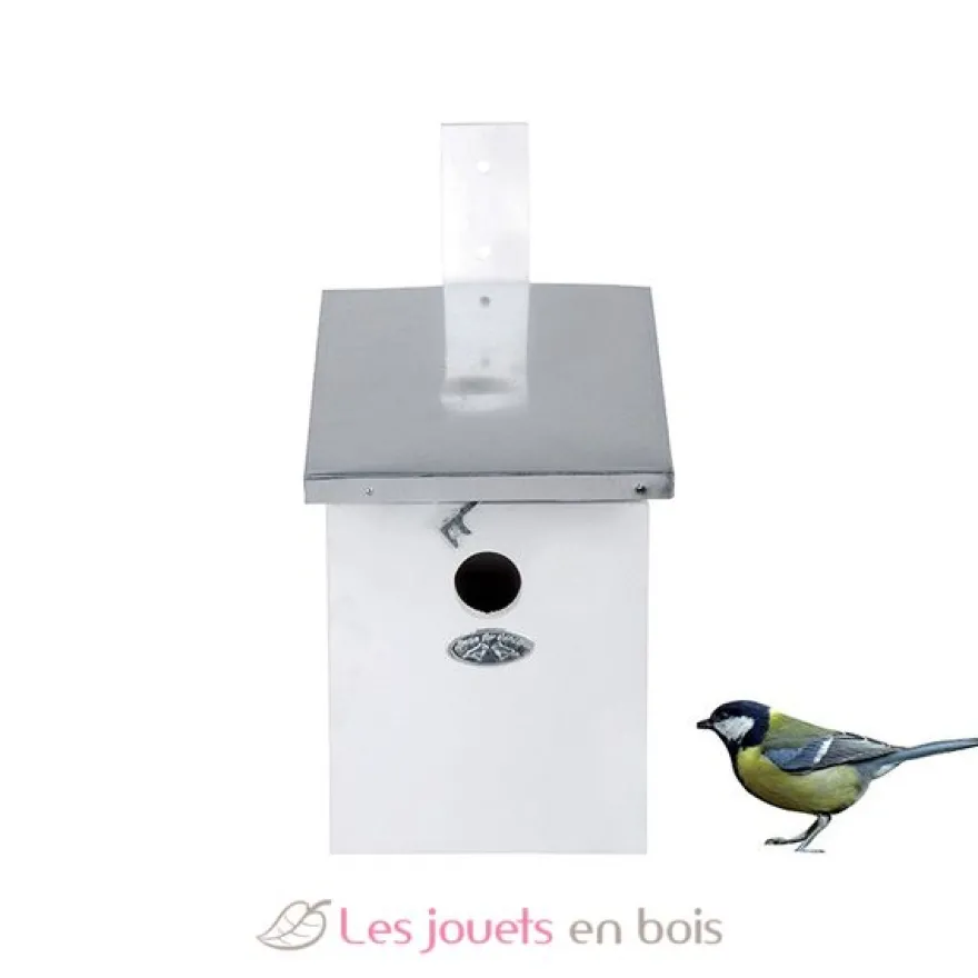 Nichoir mésange charbonnière - blanc - Esschert Design