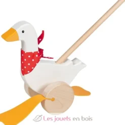Oie Bertha à pousser en bois - Goki