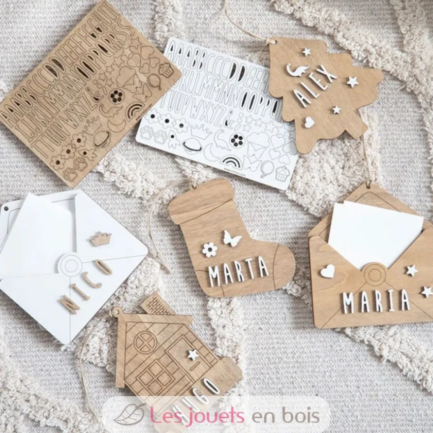 Os de Noël personnalisable bois blanc - Vintiun
