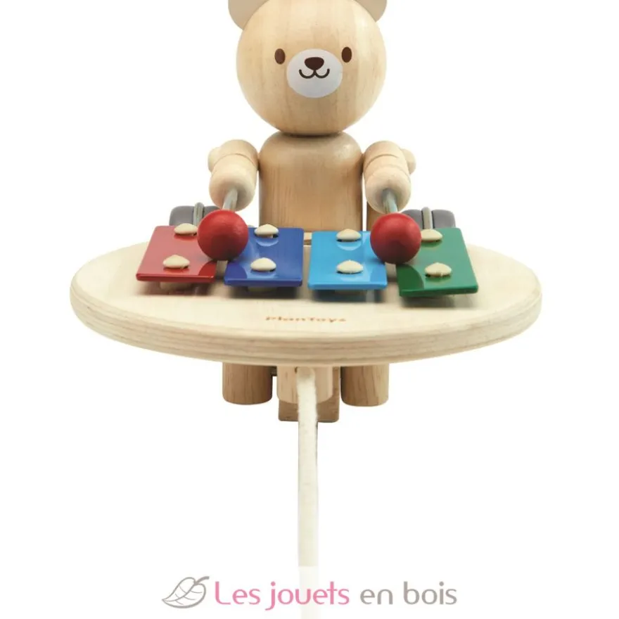 Ourson musical à tirer - Plan Toys