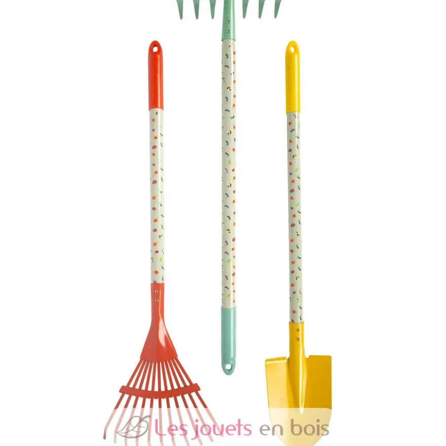 Outils de jardinage avec brouette Tiny Garden - Métal et plastique - Small Foot