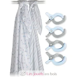Pack de 2 maxi langes + clips - Lulujo