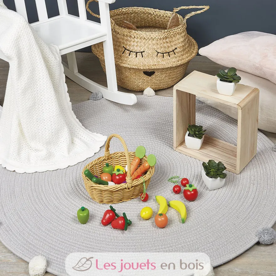 Panier de 24 fruits et légumes - Janod