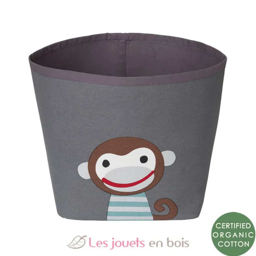 Panier à jouets Ida singe foncé - Franck & Fischer
