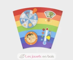 Panneau d'activités mural Arc-en-ciel - Viga Toys