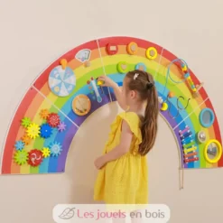 Panneau d'activités mural Arc-en-ciel - Viga Toys