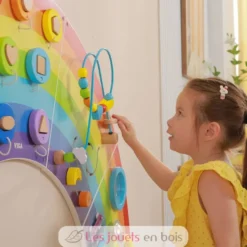Panneau d'activités mural Arc-en-ciel - Viga Toys