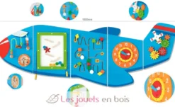 Panneau d'activités mural Avion - Viga Toys