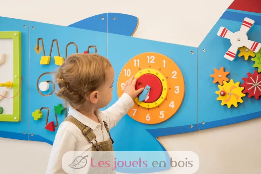 Panneau d'activités mural Avion - Viga Toys
