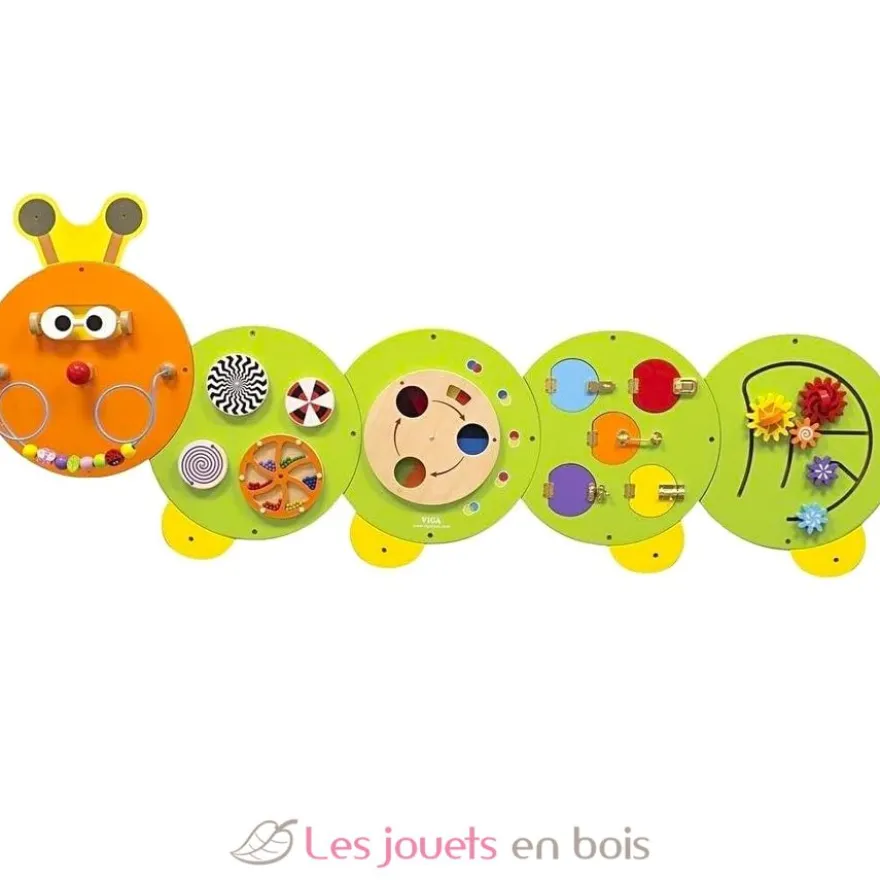 Panneau d'activités mural Chenille - Viga Toys