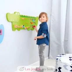 Panneau d'activités mural Crocodile - Viga Toys