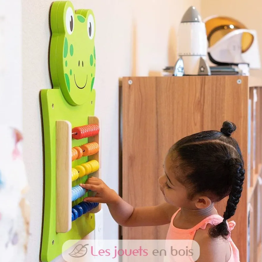 Panneau d'activités mural Grenouille - Viga Toys