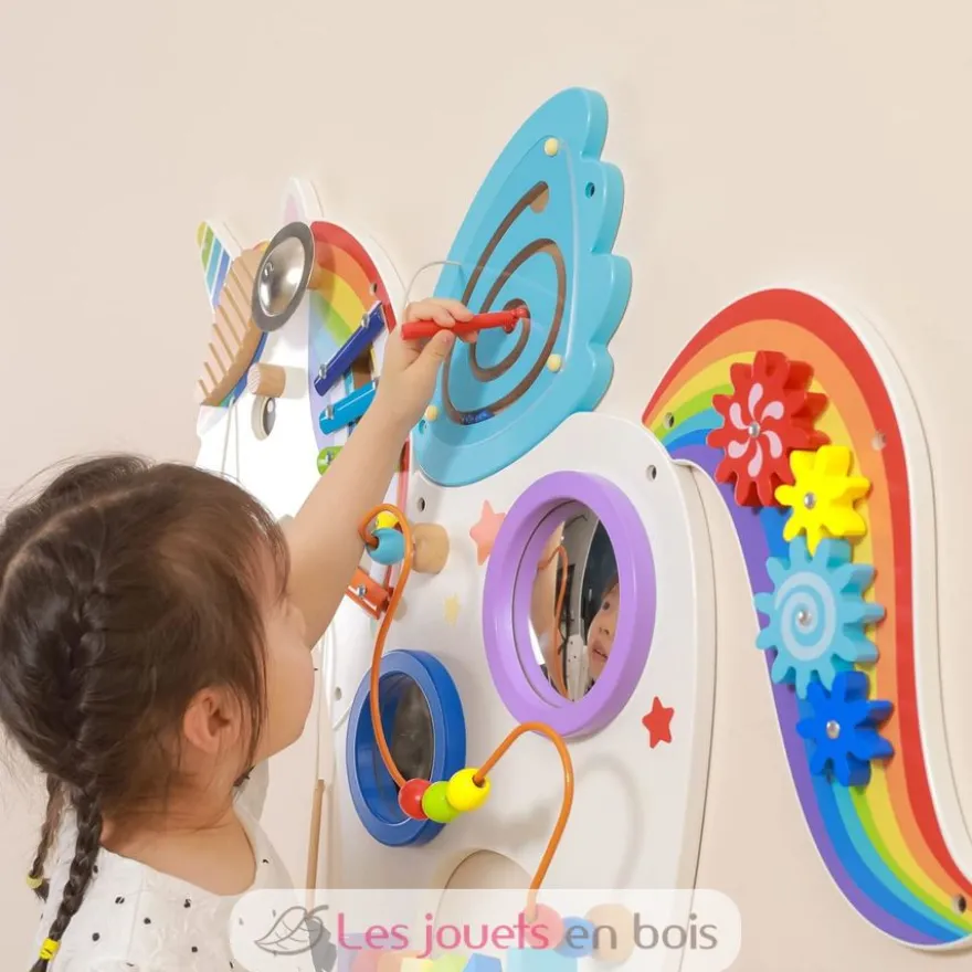 Panneau d'activités mural Licorne - Viga Toys