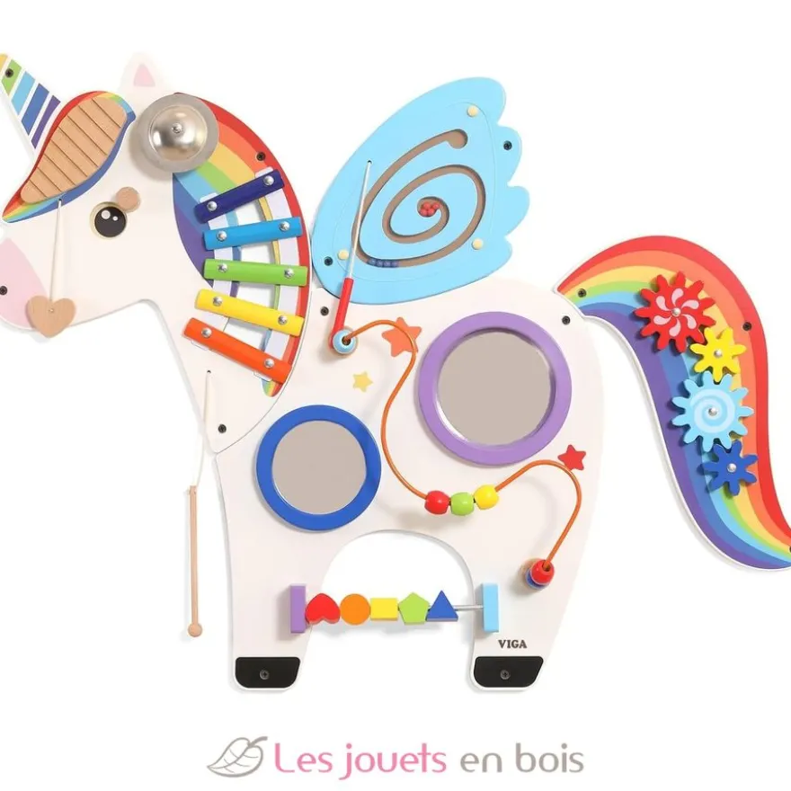 Panneau d'activités mural Licorne - Viga Toys