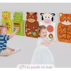 Panneau d'activités mural Vache - Viga Toys