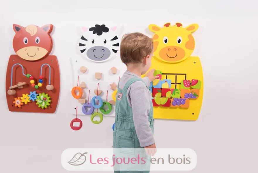 3 Panneaux d'activités muraux - Viga Toys