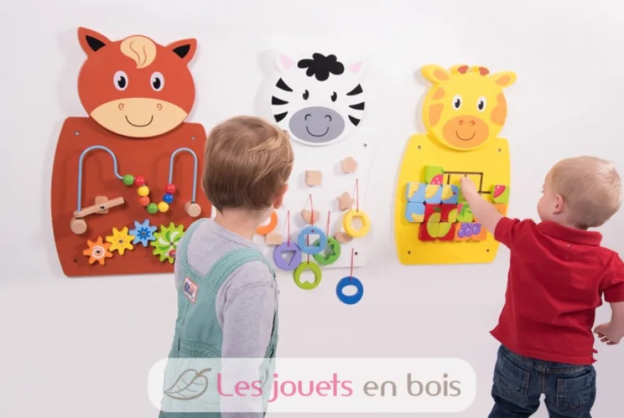3 Panneaux d'activités muraux - Viga Toys