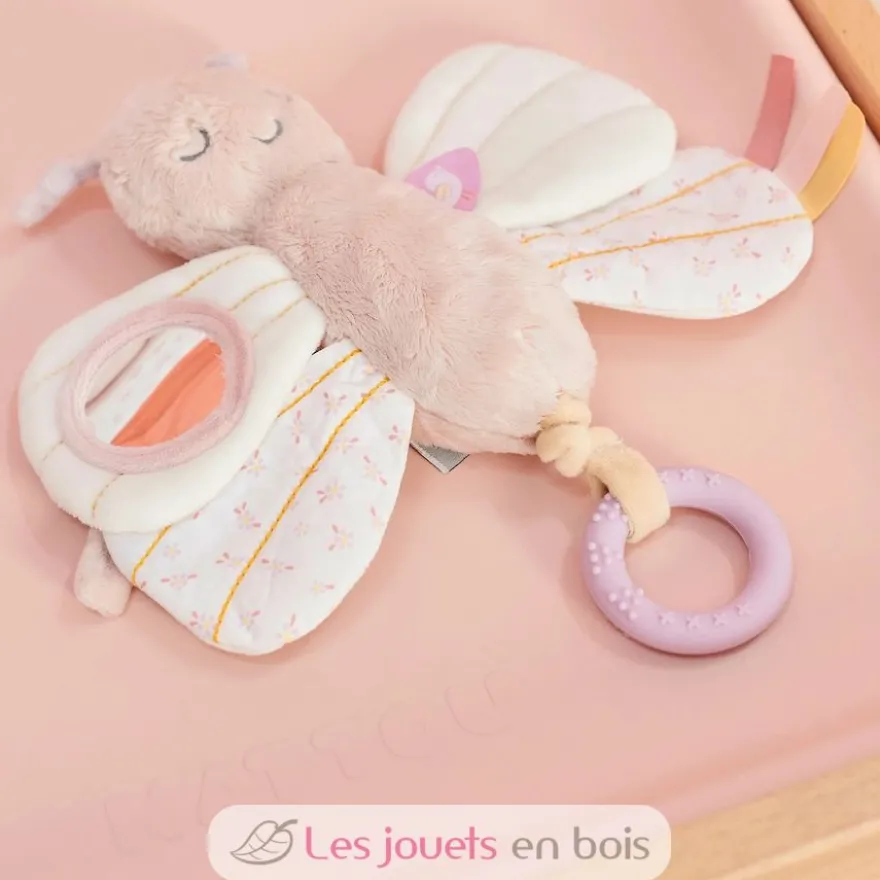 Papillon d'activité Alice et Pomme rose poudré - Nattou