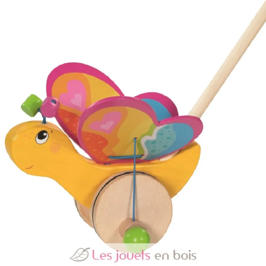Papillon Labelle, jouet à pousser en bois - Goki
