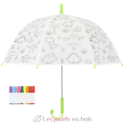 Parapluie blanc à colorier Dinosaures - Esschert Design