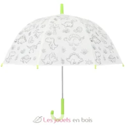 Parapluie blanc à colorier Dinosaures - Esschert Design