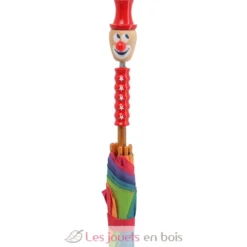 Parapluie en bois Grand Clown rouge - Vilac