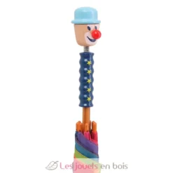 Parapluie en bois Petit Clown bleu - Vilac