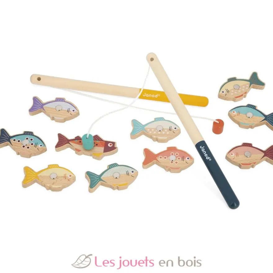 Pêche à la ligne en bois magnétique - Janod