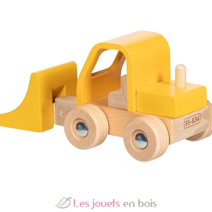 Pelleteuse en bois jaune - Dès 2 ans - Goki