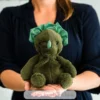 Peluche Bouillotte Dino Junior vert Warmies