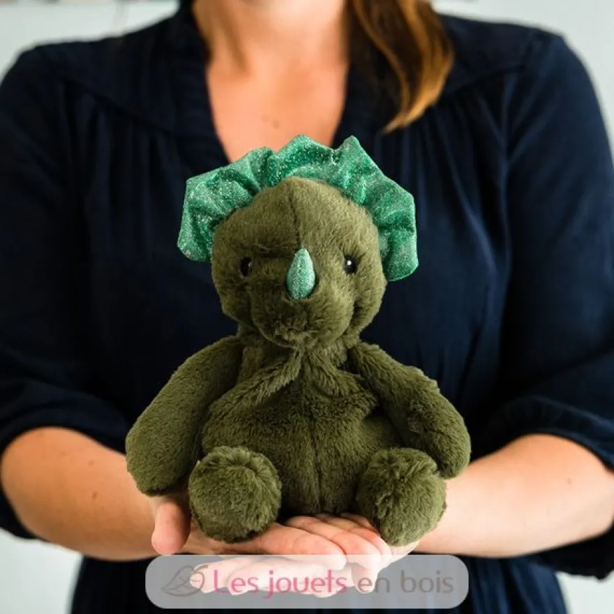 Peluche Bouillotte Dino Junior vert Warmies