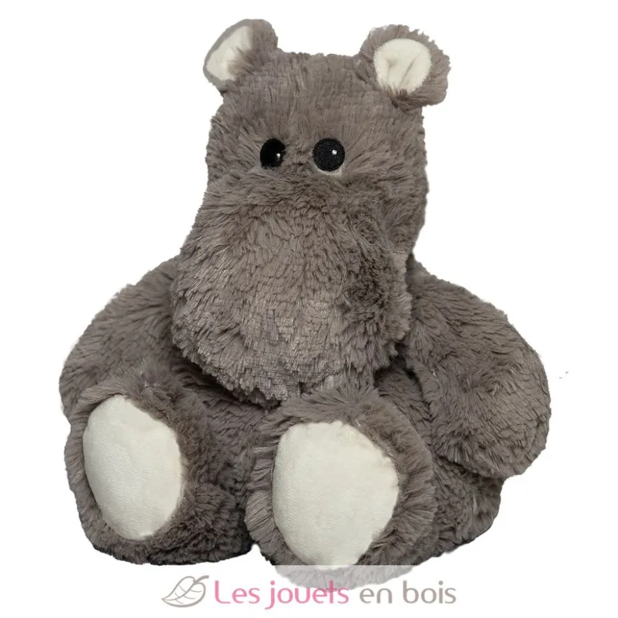 Peluche Bouillotte Hippopotame gris Warmies